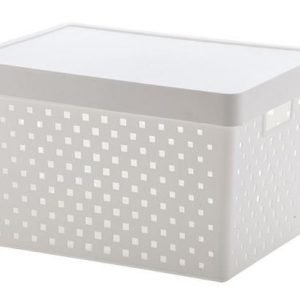 Cesto Organizador  C/ Tampa 39X29X24 - Branco Ref 844