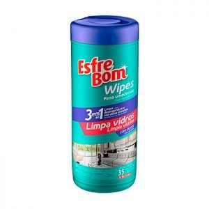 Esfrebom Wipes Pano UmeDecido Limpa Vidros Tubo