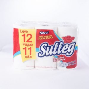 Papel H Folha Dupla Sulleg - 12 Rolos De 30M