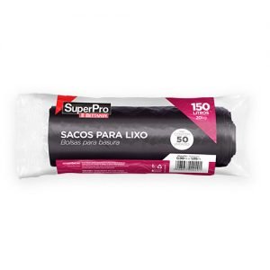 Saco De Lixo Superpro - 150 Litros C/ 50 Und