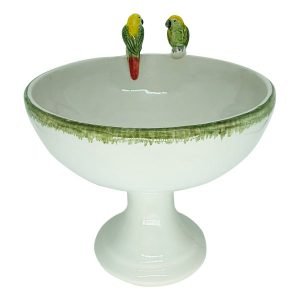 Fruteira C/ 2 Ararinhas De Porcelana - Am0110