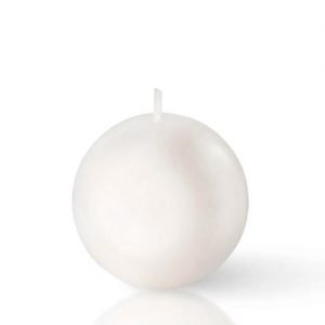 Vela Bola Branca 7cm - C/ 1 Und Ref 0105139